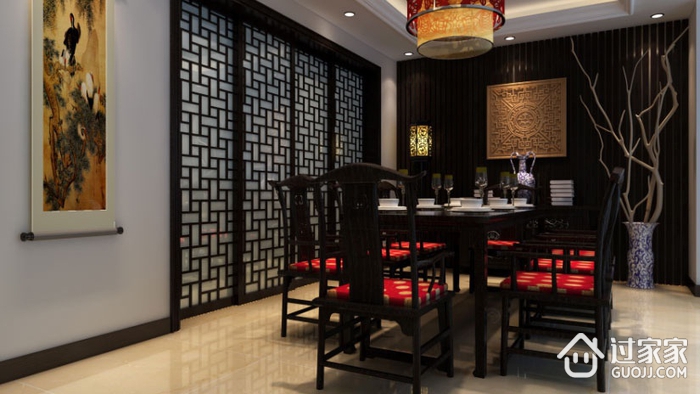 中式雅居三居室欣赏餐厅餐桌