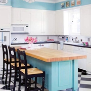 蓝色海风地中海住宅欣赏厨房设计