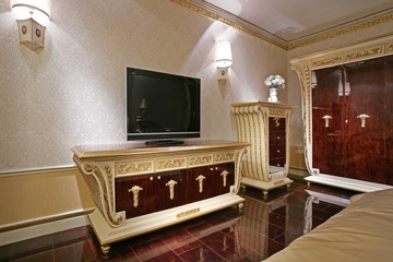 欧式风格样品房卧室电视柜