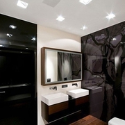 117平现代装饰住宅欣赏洗手间