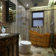 中式风家居效果浴室
