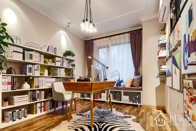 100平米精装简约住宅欣赏书房设计