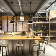 自然清新现代别墅欣赏厨房设计