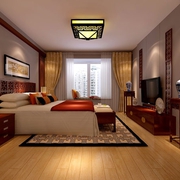 规整新中式两居室欣赏卧室灯饰