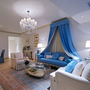 地中海蓝色之家欣赏客厅