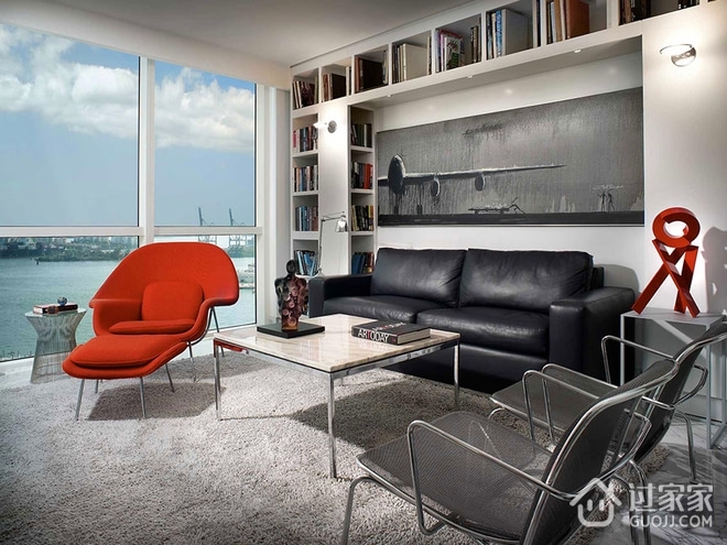 现代主义豪华公寓设计欣赏客厅效果