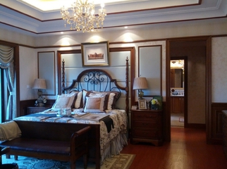 115平美式奢华住宅欣赏卧室设计