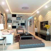 现代住宅精装案例欣赏客厅设计