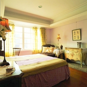 90平古典美式气质住宅欣赏卧室
