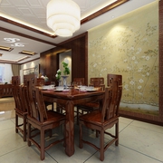 113平新中式案例欣赏餐厅设计