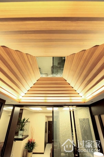 日式风格客厅吊顶