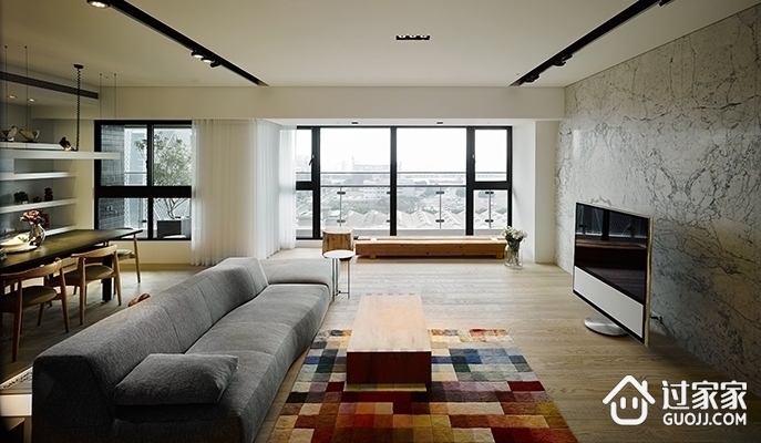 现代风格白色住宅空间欣赏客厅