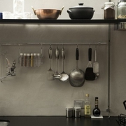 白色现代开放式公寓欣赏厨房