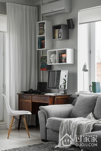 白色现代北欧舒适住宅欣赏客厅设计