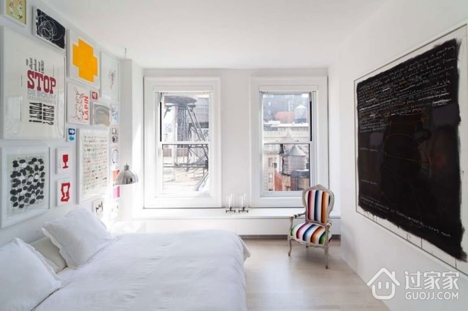 白色优雅现代简约住宅欣赏卧室效果