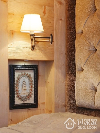 美式复古木质别墅欣赏卧室局部