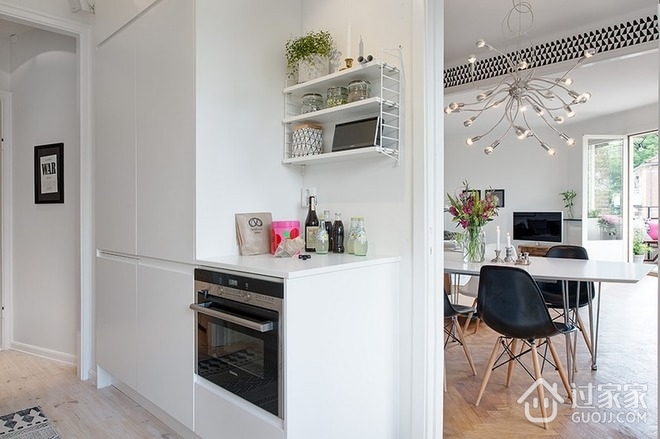 78平北欧开放式住宅欣赏厨房