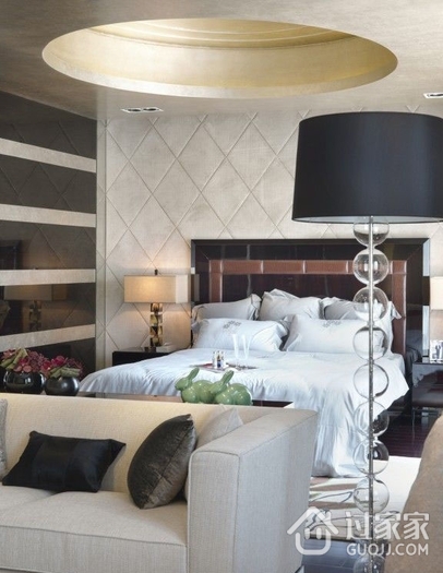 新古典风格住宅装饰效果卧室效果图