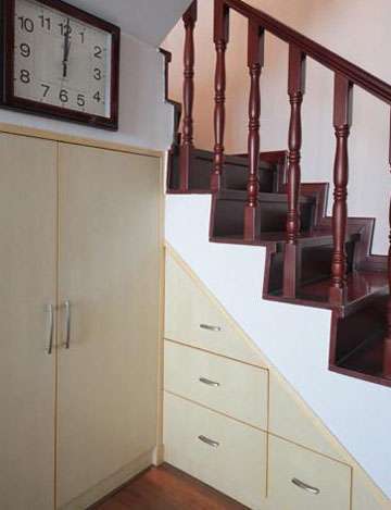 楼梯角落设计 16个扩容小复式收纳秘籍