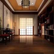中式风格设计样板房效果图欣赏客厅效果图
