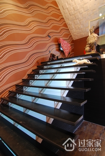 现代复式效果图设计楼梯设计