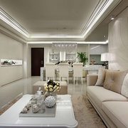 美式奢华空间效果图欣赏客厅客厅陈设