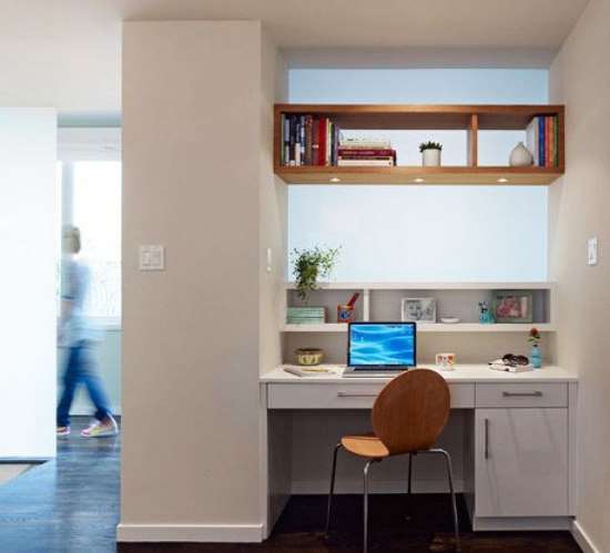 1平米的书房设计 小户型挤出来的空间