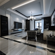 现代白色风格住宅欣赏客厅