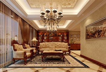 欧式风格古典风住宅欣赏客厅设计