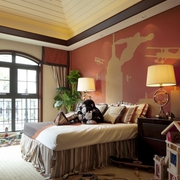 270平美式样板房别墅欣赏卧室效果