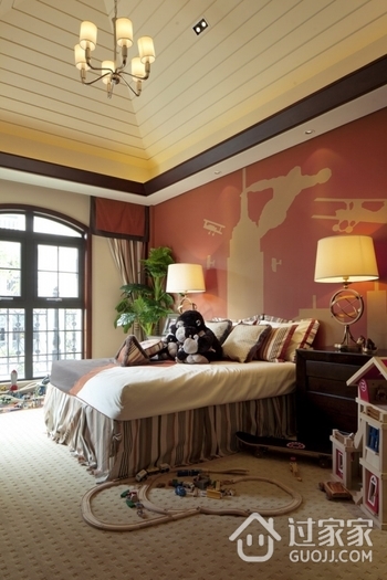 270平美式样板房别墅欣赏卧室效果
