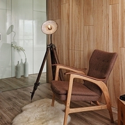 现代风格木色设计效果图客厅效果