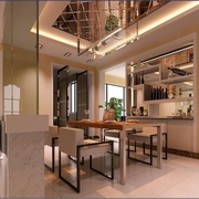 101平米色简约复式楼欣赏餐厅设计