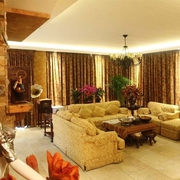 新中式精致一居室欣赏客厅效果