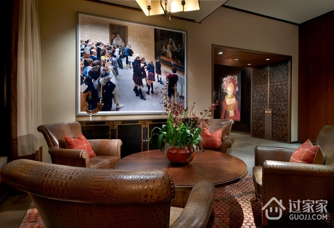 美式经典别墅设计欣赏休息厅陈设