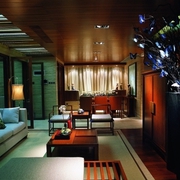 雅致中式三居室欣赏客厅吊顶设计