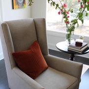清新简欧风格欣赏客厅单人沙发