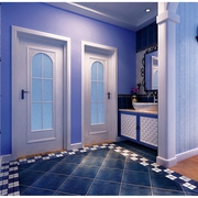 87平蓝色地中海住宅欣赏洗手间