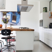 现代开放小复式公寓欣赏厨房