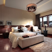 新中式时尚都市别墅欣赏卧室效果