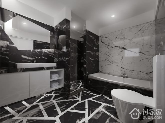 89平现代三居室欣赏卫生间设计