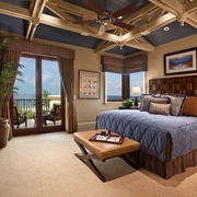 美式海滨度假别墅欣赏卧室设计