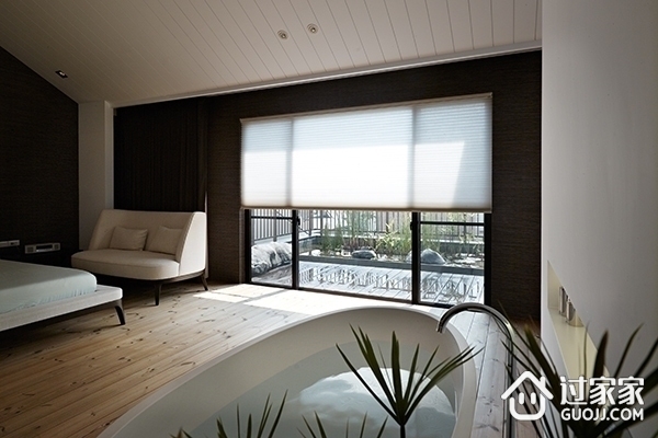 现代风格白色别墅空间卧室设计