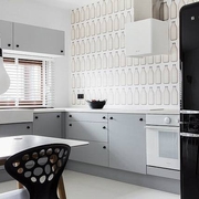 黑白现代一居室欣赏厨房