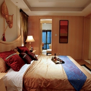 东南亚设计风格住宅卧室效果图