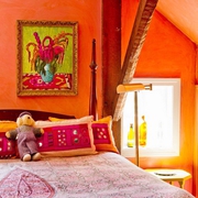 色彩斑斓田园别墅欣赏卧室效果图