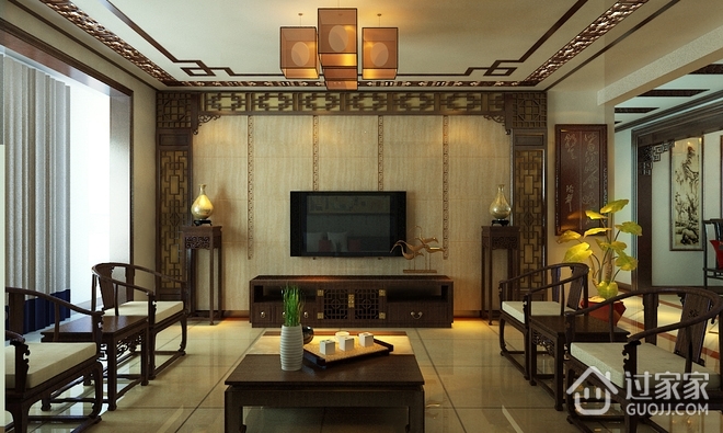 新中式风格住宅欣赏卧室设计