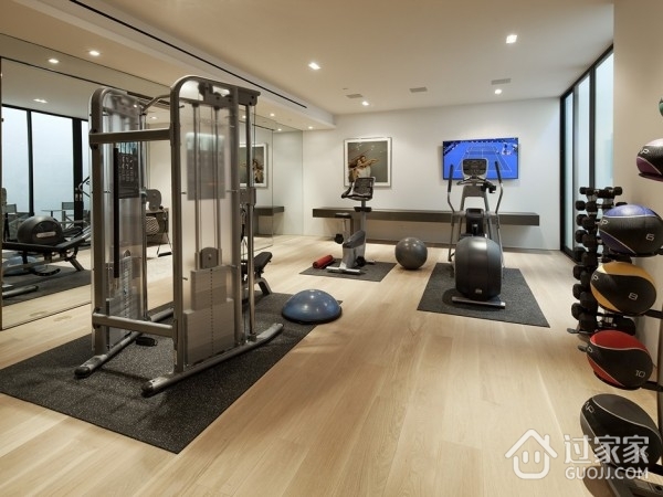 现代奢华别墅设计健身房
