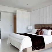 现代白色公寓效果图欣赏卧室
