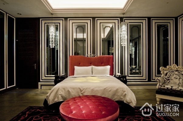 欧式设计装饰住宅效果图欣赏卧室效果